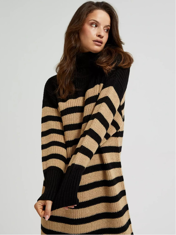 Moodo Damen-Rollkragenkleid Moodo