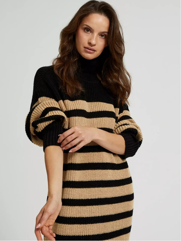 Moodo Damen-Rollkragenkleid Moodo