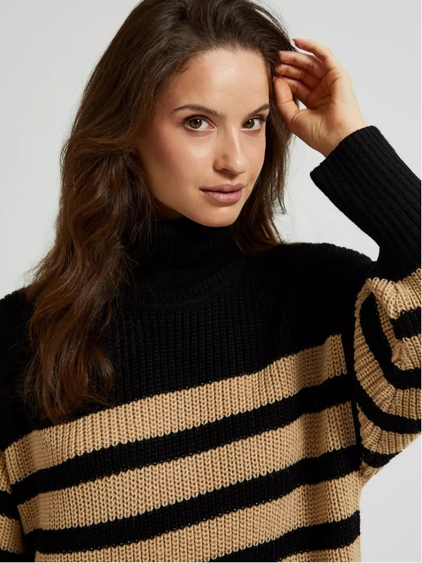 Moodo Damen-Rollkragenkleid Moodo