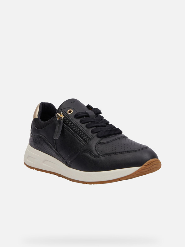 Geox Schwarze Damen Geox Bulmya Turnschuhe