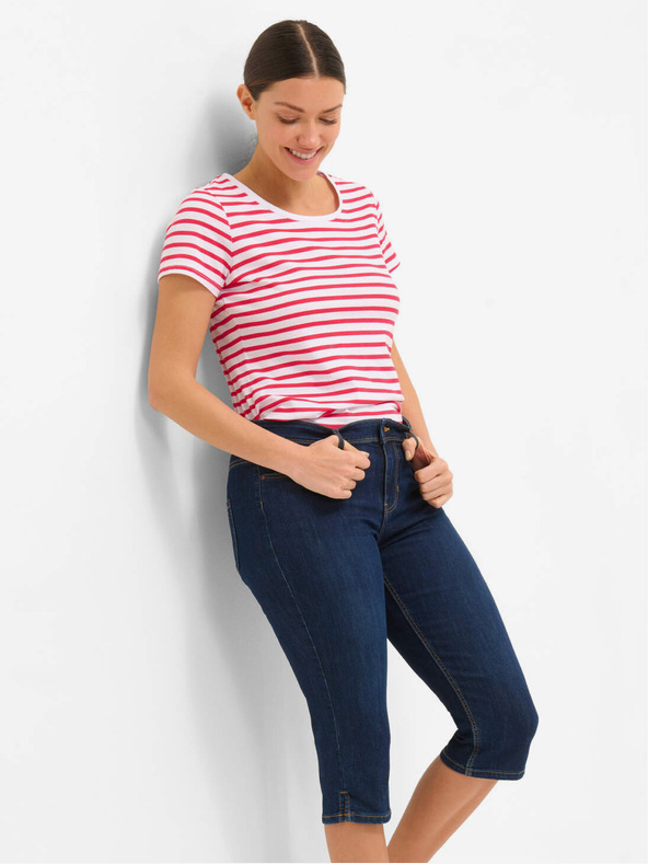 Orsay Dreiviertelshorts aus dunkelblauem Denim ORSAY