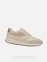 Geox Cremefarbene Damen-Turnschuhe Geox Bulmya