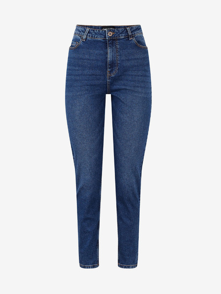 Pieces Dunkelblaue Mom-Jeans Pieces Kesia