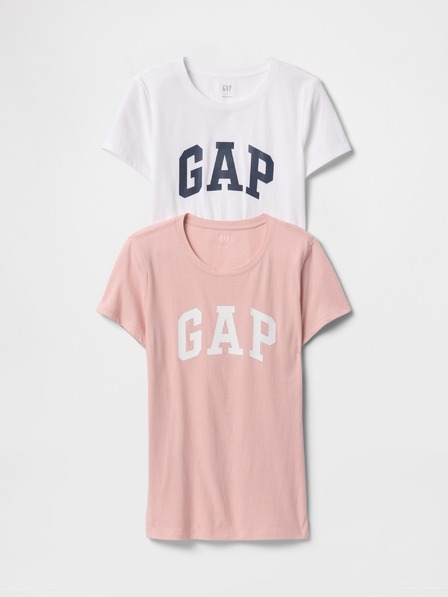 GAP Baumwoll-T-Shirts mit GAP Logo, 2 Stück