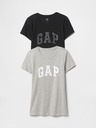 GAP Baumwoll-T-Shirts mit GAP Logo, 2 Stück