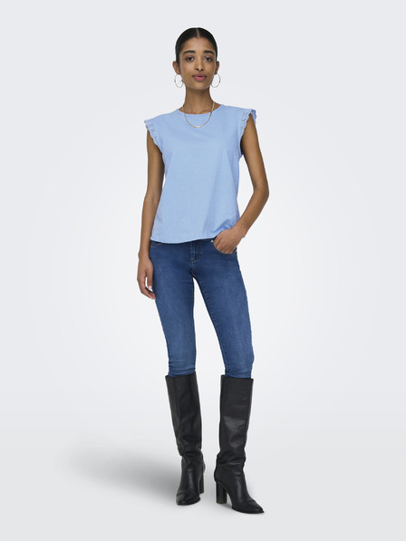 Jacqueline de Yong Blaues JDY T-Shirt für Frauen
