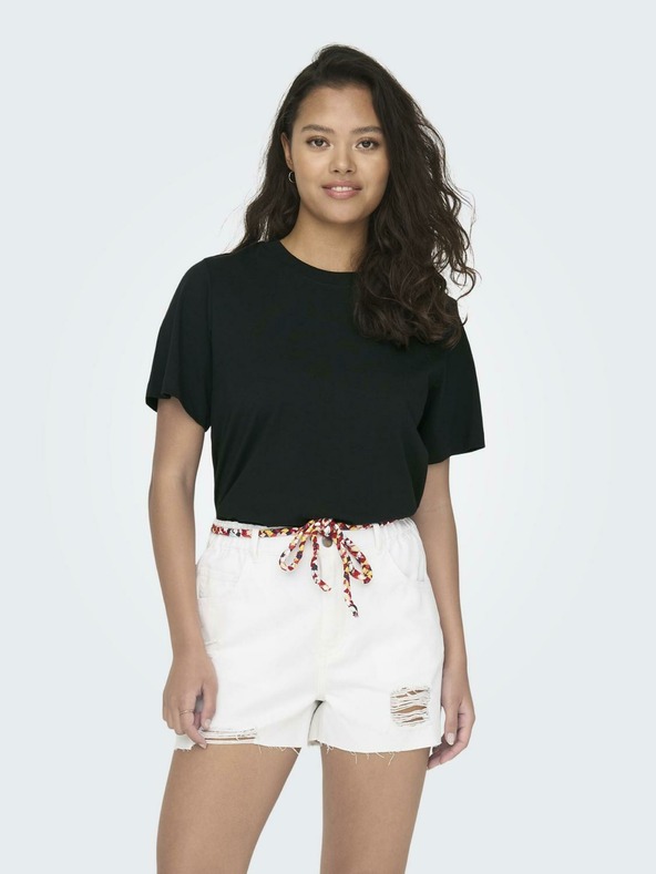 Jacqueline de Yong Schwarz Damen T-Shirt JDY PISA