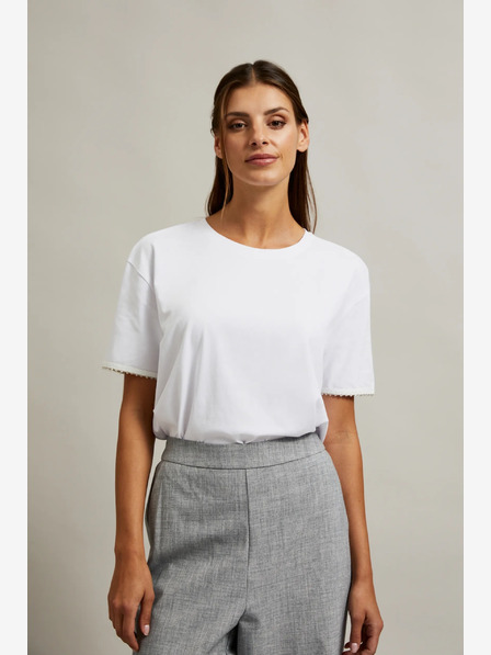 Moodo Weißes Damen-T-Shirt Moodo