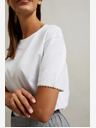 Moodo Weißes Damen-T-Shirt Moodo
