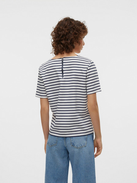 Vero Moda Blau-weiß gestreiftes Damenhemd Vero Moda