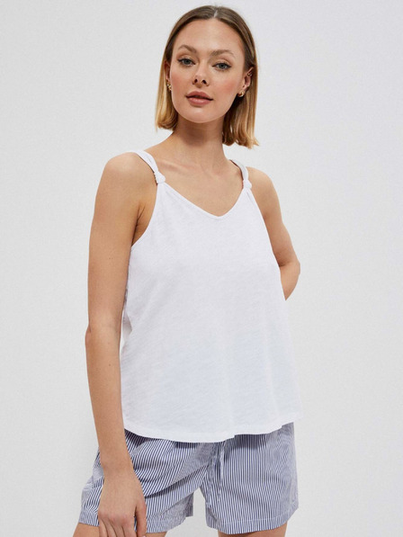 Moodo Weißes Damen Tank Top Moodo