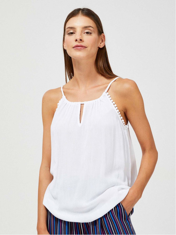 Moodo Weißes Damen Tank Top Moodo