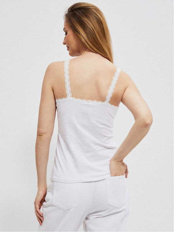 Moodo Weißes Damen Tank Top Moodo