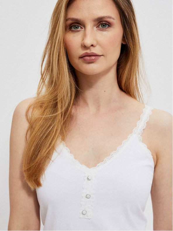 Moodo Weißes Damen Tank Top Moodo