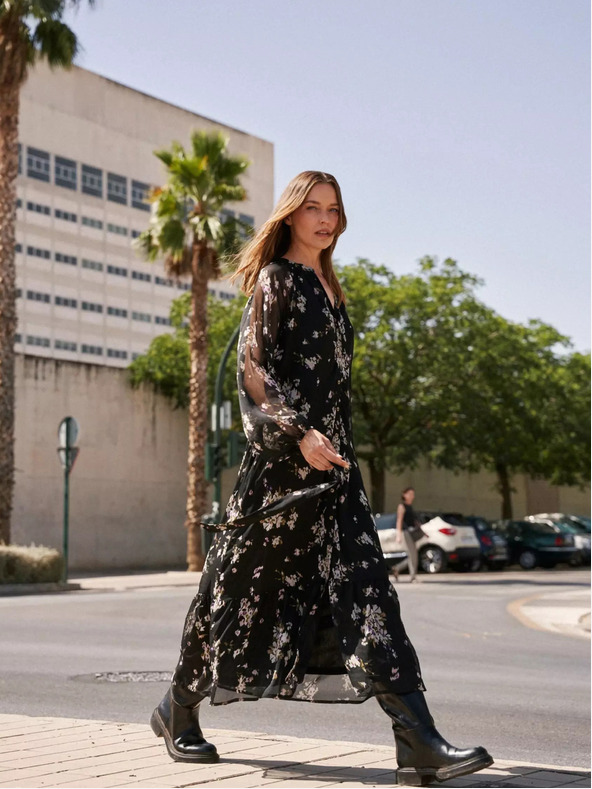 Moodo Damen Blumenkleid Moodo