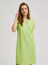 Moodo Hellgrünes einfarbiges Kleid Moodo