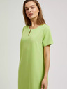 Moodo Hellgrünes einfarbiges Kleid Moodo