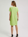 Moodo Hellgrünes einfarbiges Kleid Moodo