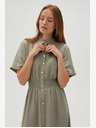 Moodo Hellgrünes Damen-Hemdkleid Moodo