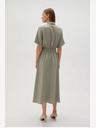 Moodo Hellgrünes Damen-Hemdkleid Moodo
