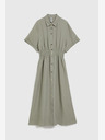 Moodo Hellgrünes Damen-Hemdkleid Moodo