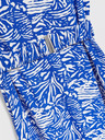 Moodo Blau gemustertes Midikleid Moodo