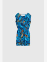 Moodo Blau gemustertes Kleid Moodo