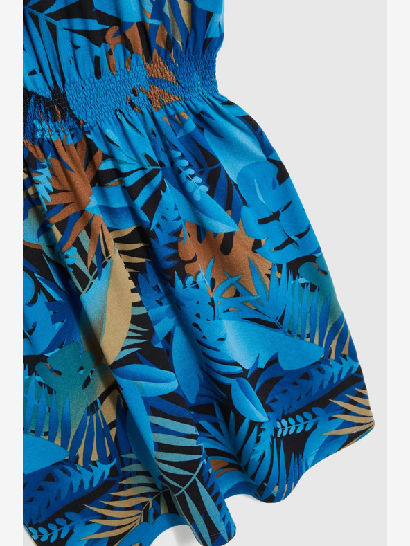 Moodo Blau gemustertes Kleid Moodo