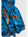 Moodo Blau gemustertes Kleid Moodo