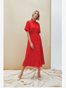 Moodo Rotes Damen-Hemdkleid Moodo