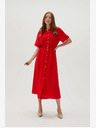 Moodo Rotes Damen-Hemdkleid Moodo