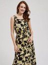 Moodo Gelbes geblümtes Midikleid Moodo