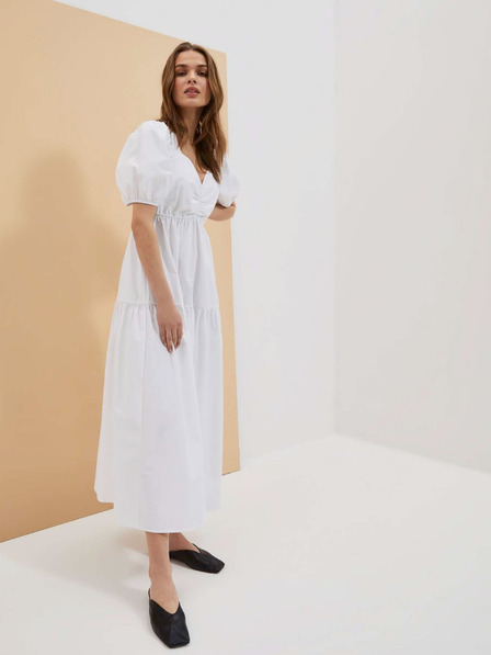 Moodo Weißes Damenkleid Moodo