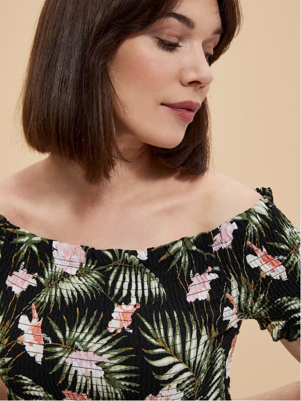 Moodo Gemustertes Viskose-Kleid Moodo