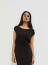 Moodo Schwarzes langes Damenkleid Moodo