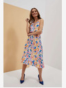Moodo Cremefarben gemustertes Kleid Moodo