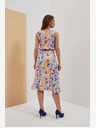 Moodo Cremefarben gemustertes Kleid Moodo