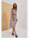 Moodo Cremefarben gemustertes Kleid Moodo