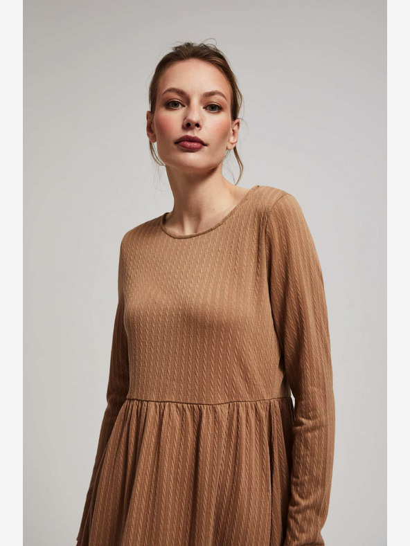 Moodo Moodo Kleid gerippt Damen