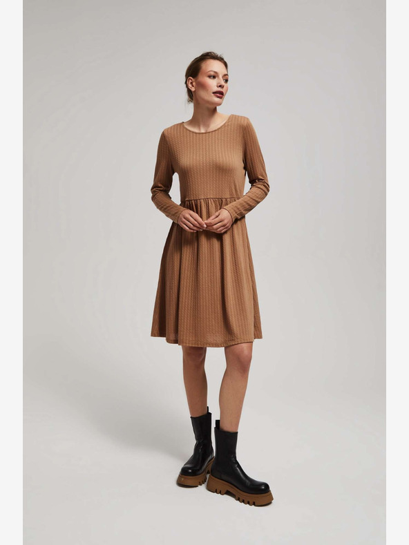 Moodo Moodo Kleid gerippt Damen