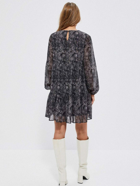 Moodo Schwarzes Boho-Damen-Kleid Moodo