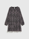 Moodo Schwarzes Boho-Damen-Kleid Moodo