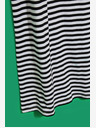 Moodo Weiß-schwarz gestreiftes Kleid Moodo