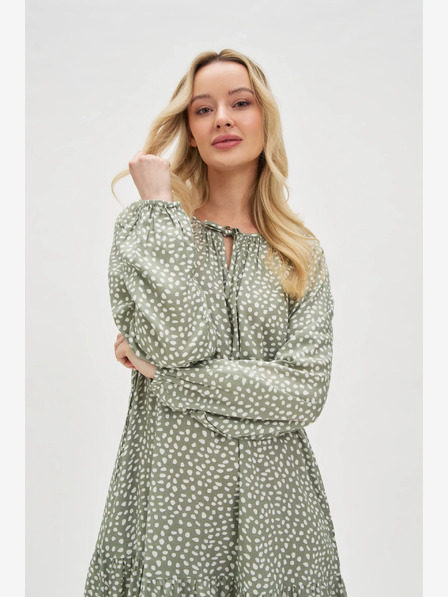 Moodo Damen grünes Kleid Moodo