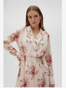 Moodo Moodo Damen Kleid mit Blumenmuster