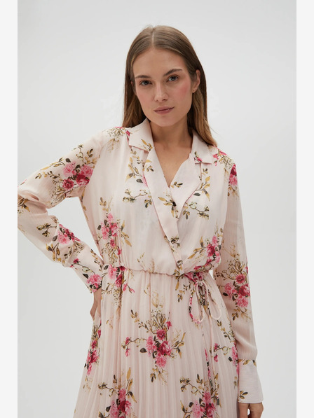Moodo Moodo Damen Kleid mit Blumenmuster