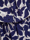Moodo Lila geblümtes Kleid mit gerüschten Ärmeln Moodo