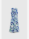 Moodo Blau gemustertes Midikleid Moodo