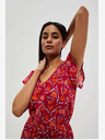 Moodo Rot gemustertes Kleid Moodo