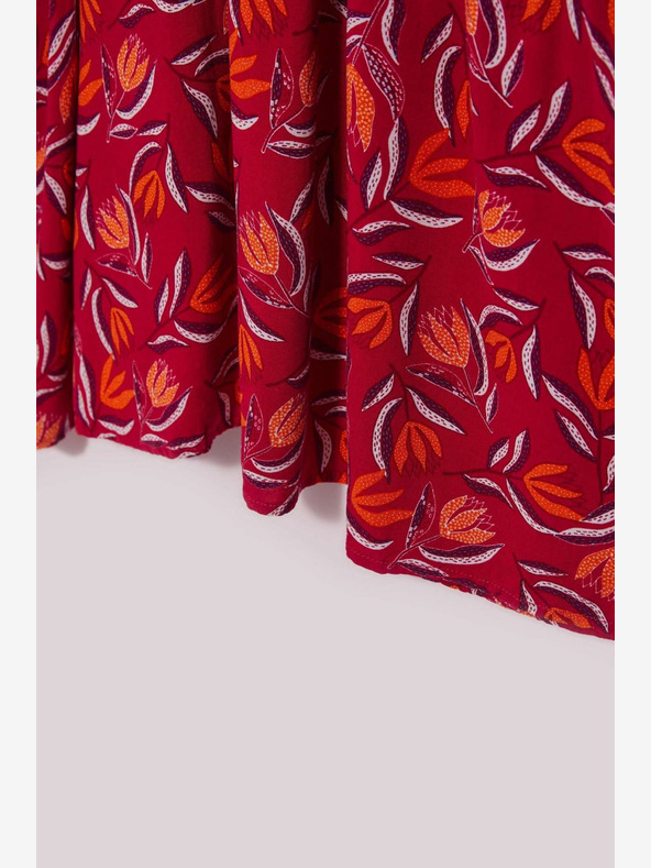 Moodo Rot gemustertes Kleid Moodo